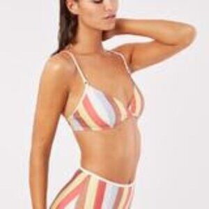 💕SOLID & STRIPED💕 Brigitte Bikini Multi Stripe